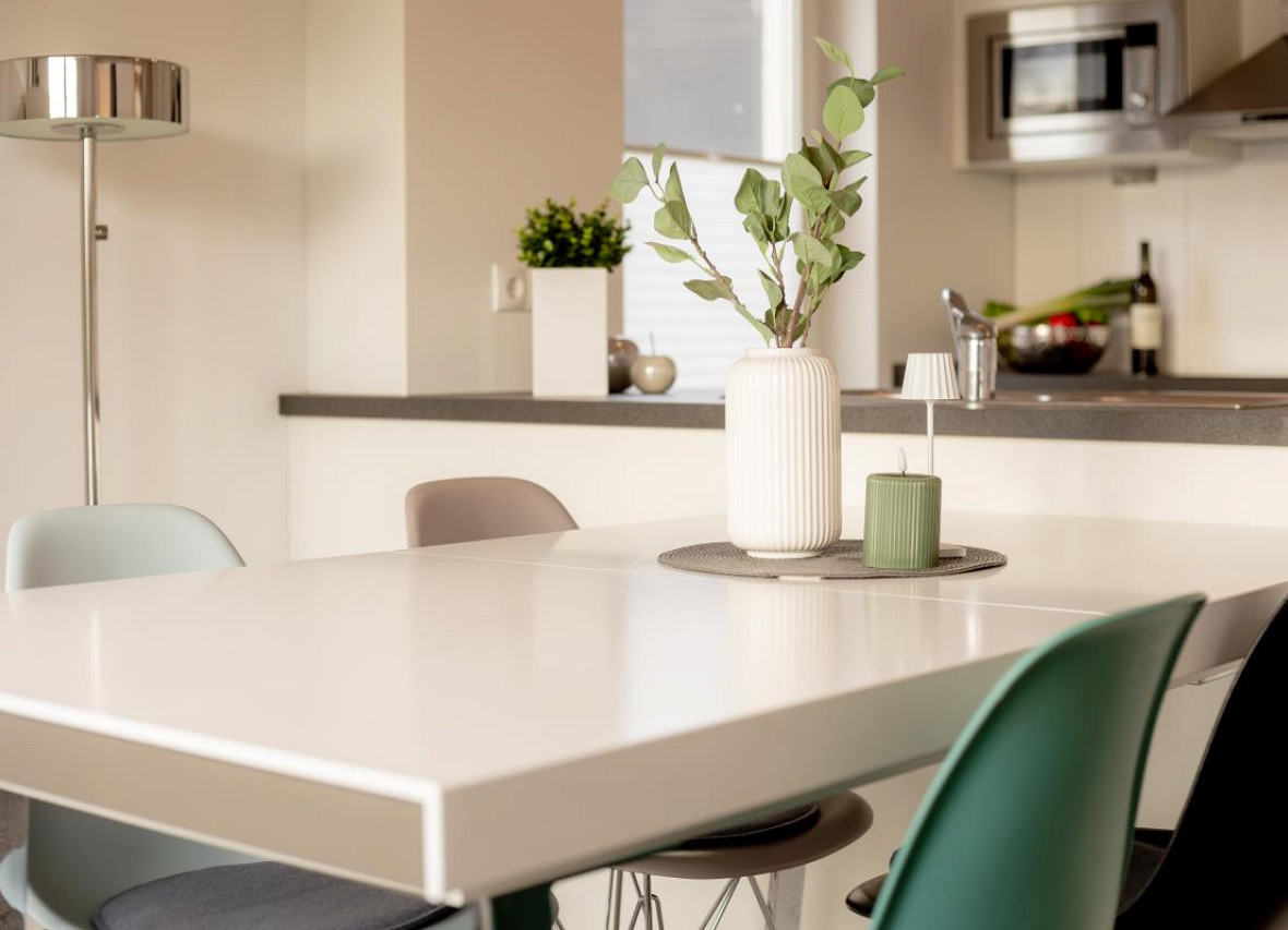 Stilvoller Essbereich in Dock 61