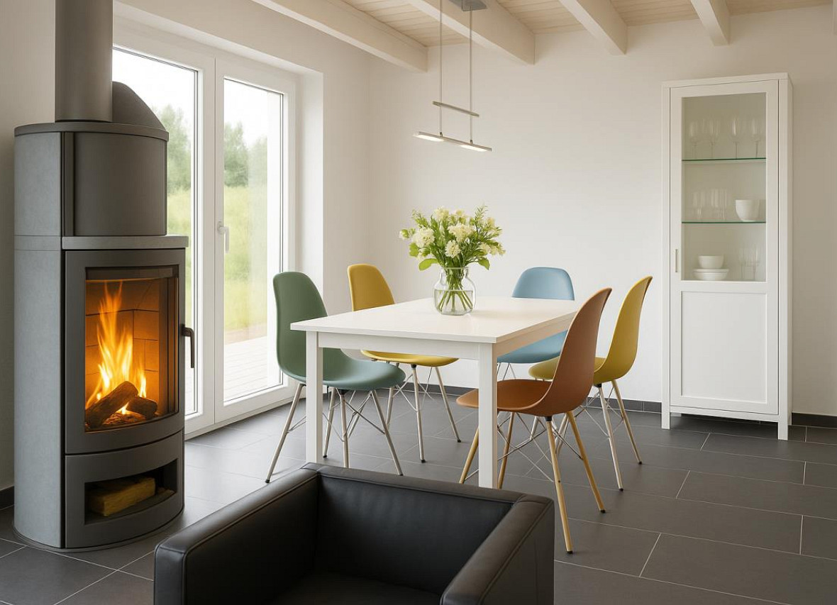 Modernes Wohn- Esszimmer im Dock 61 in Nordhorn