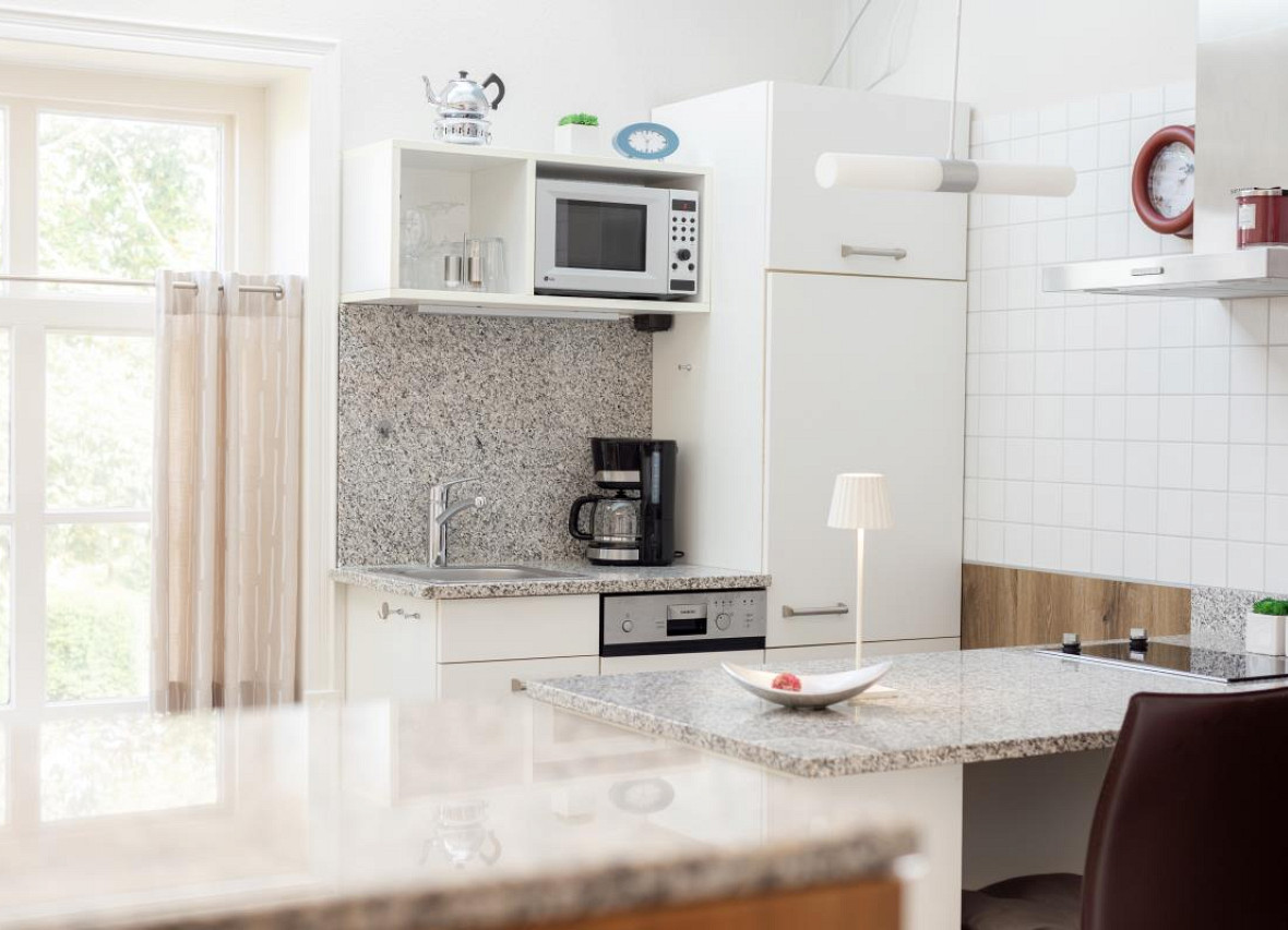 Küche in der Ferienwohnung Pewsum