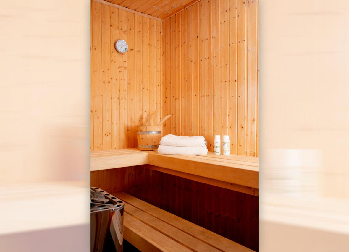 Private Sauna im Ferienhaus Dock 61